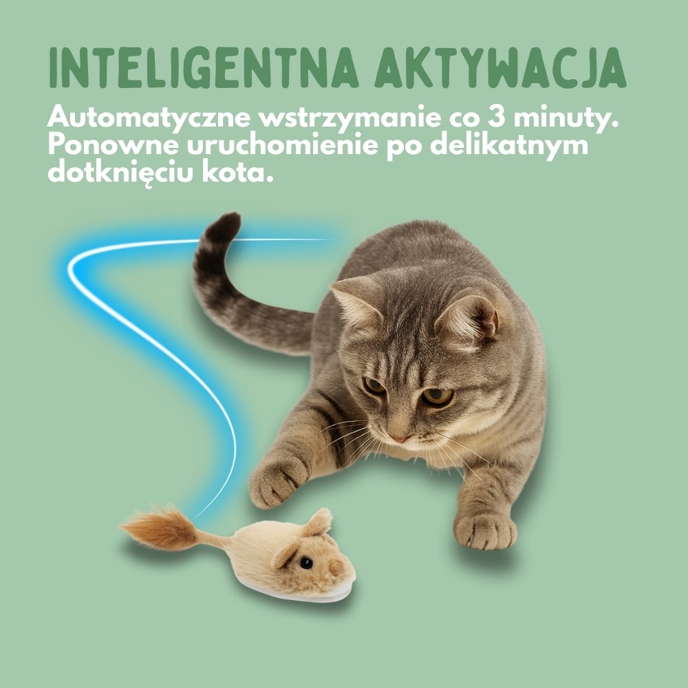 Interaktywna zabawka mysz dla kotów