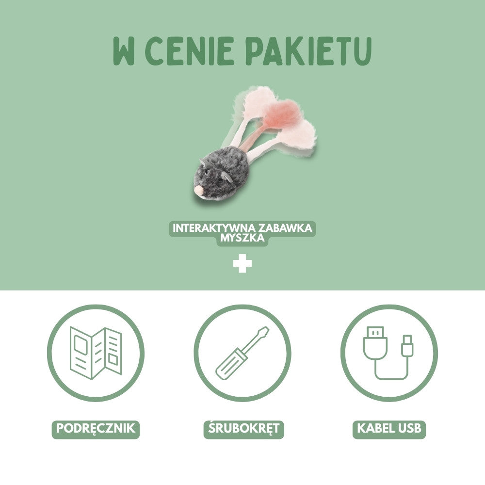 Interaktywna zabawka mysz dla kotów